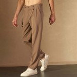 The Lifestyle Co Linen Relaxed-Fit Regular Trousers